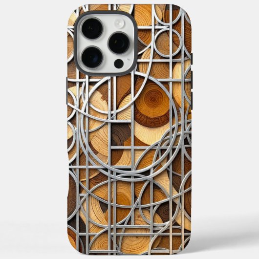 ラインアート木目 Case-Mate iPhoneケース (裏面)