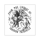 ラインアート獅子巻 ラバースタンプ (インプリント)