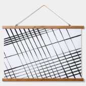 ラインアート ウッド トップ ウォール タペストリー (正面)