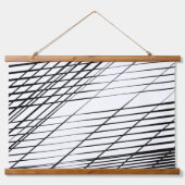 ラインアート ウッド トップ ウォール タペストリー (正面3)