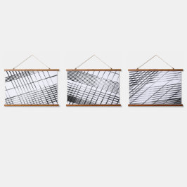 ラインアート ウッド トップ ウォール タペストリー