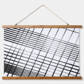 ラインアート ウッド トップ ウォール タペストリー (正面2)