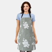 ラインアート エプロン (着用した状態)