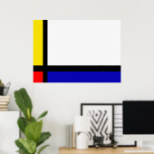 ラインアート ポスター (ホームオフィス)