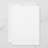 ラインアート、白薄紫 招待状 (裏面)