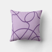 ラインアート（紫） クッション (裏面)