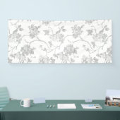 ラインアート、雪のドリフト、Vistaホワイトバナ最高のー 横断幕 (トレードショー)