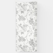 ラインアート、雪のドリフト、Vistaホワイトバナ最高のー 横断幕 (縦)