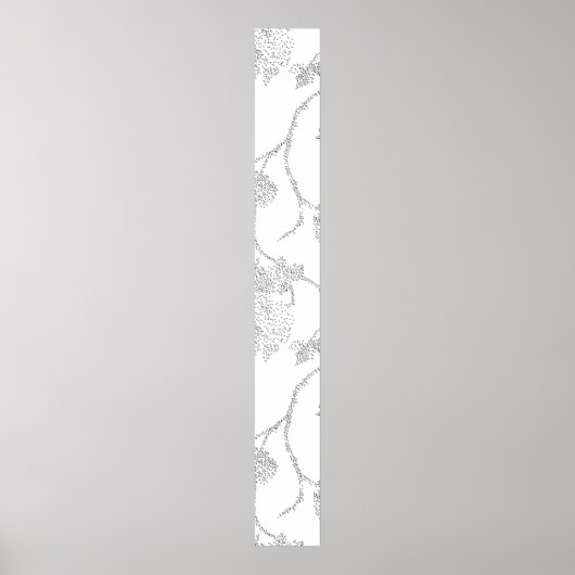 ラインアート、雪のドリフト、Vistaホワイトペデスタルサイン ポスター (正面)