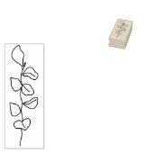 ラインイラストアートフラワー ラバースタンプ (押印)