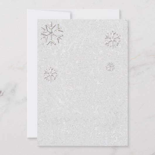 ラインエレガントストーンクリスマスパーティの招待状 招待状 (裏面)