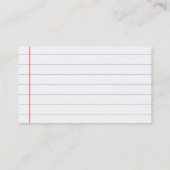 ラインエレガント紙プレーンプロフェッショナルミニマリスト 名刺 (裏面)