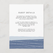 ラインエーション結婚のゲスト詳細カード |石板 エンクロージャーカード (正面)