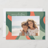 ラインオーガニック抽象芸術アート – 1フォトジェードコーラル シーズンカード (正面)