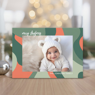 ラインオーガニック抽象芸術アート – 1フォトジェードコーラル シーズンカード