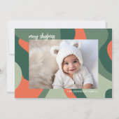 ラインオーガニック抽象芸術アート – 1フォトジェードコーラル シーズンカード (正面)