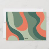 ラインオーガニック抽象芸術アート – 1フォトジェードコーラル シーズンカード (裏面)