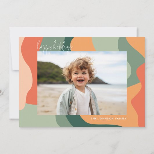 ラインオーガニック抽象芸術アート – 1フォトジェードタンゲリン シーズンカード (正面)