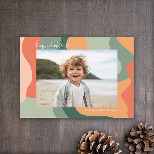 ラインオーガニック抽象芸術アート – 1フォトジェードタンゲリン シーズンカード