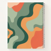 ラインオーガニック抽象芸術アート – 1フォトジェードタンゲリン ノートブック (裏面)