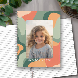 ラインオーガニック抽象芸術アート – 1フォトジェードタンゲリン ノートブック