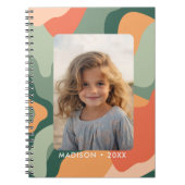 ラインオーガニック抽象芸術アート – 1フォトジェードタンゲリン ノートブック (正面)