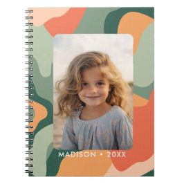 ラインオーガニック抽象芸術アート – 1フォトジェードタンゲリン ノートブック