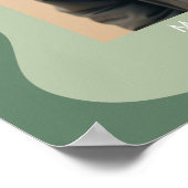 ラインオーガニック抽象芸術アート – 1フォトジェードタンゲリン ポスター (角)