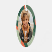 ラインオーガニック抽象芸術アート – 1フォトジェードタンゲリン メタルオーナメント (正面左)