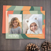 ラインオーガニック抽象芸術アート – 2フォトジェードコーラル シーズンカード