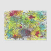 ラインカラフルアートインクと水彩スプラッシュ 薄葉紙 (正面)