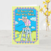 ラインカードをドロップする誕生日 カード (黄色い花)