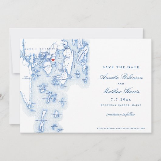 ラインキンベイリゾートメインエレガントブルーマップ セーブザデート (正面)