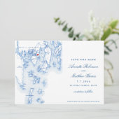 ラインキンベイリゾートメインエレガントブルーマップ セーブザデート (スタンド正面)