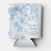 ラインキンベイリゾートメインマップ結婚式の引き出物ドリンク 缶クーラー (正面)