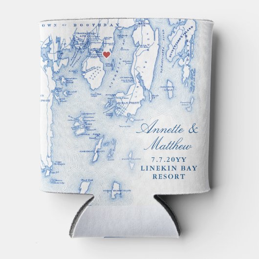 ラインキンベイリゾートメインマップ結婚式の引き出物ドリンク 缶クーラー (正面)