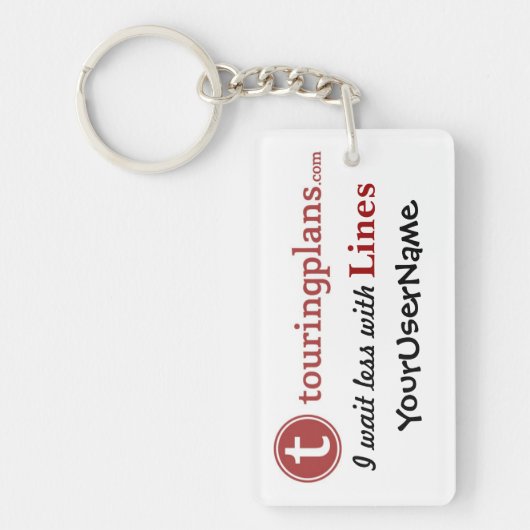 ラインキーホルダー(白い) キーホルダー (正面)