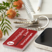 ラインキーホルダー(赤い) キーホルダー (正面右)