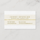 ラインゴールデンミニマルプロフェッショナル名刺 名刺 (裏面)