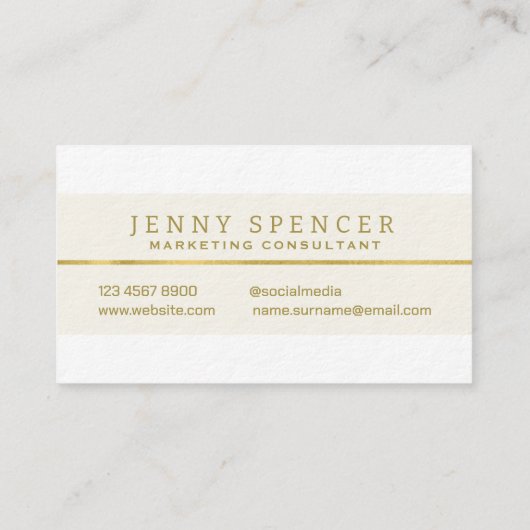 ラインゴールデンミニマルプロフェッショナル名刺 名刺 (裏面)