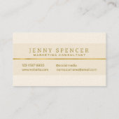 ラインゴールデンミニマルプロフェッショナル名刺 名刺 (裏面)