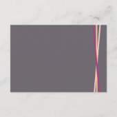 ラインシンプルレトロタイポグラフィウィング結婚ウェル エンクロージャーカード (裏面)