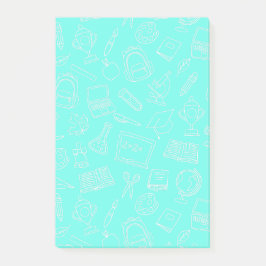 ラインスケッチスクール用品パターン ポストイット