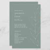 ラインスケッチセージ葉樹式プログラム (正面/裏面)