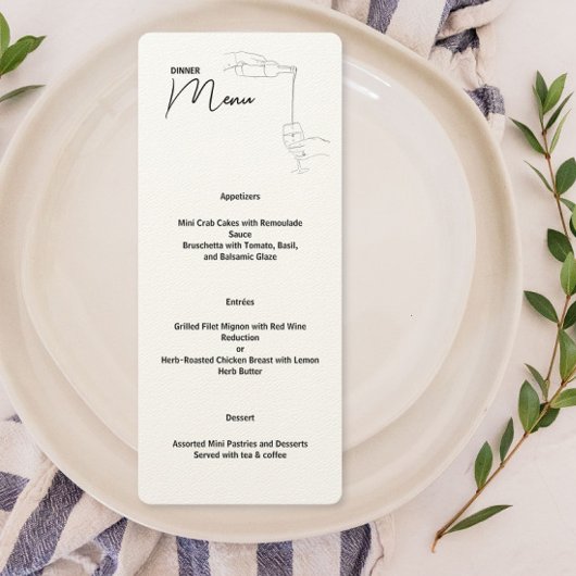 ラインスケッチディナーパーティー メニュー