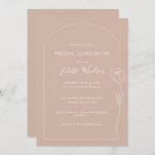 ラインスケッチバラブライダルルンチョン招待状 招待状 (正面/裏面)
