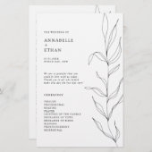 ラインスケッチ葉リーフ式プログラム (正面/裏面)