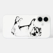 ラインスタディブルドッグケース Case-Mate iPhoneケース (裏面 (横))