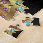 ラインストンゴールデンバタフライ ジグソーパズル (側面)