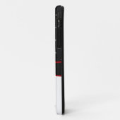 ラインストーンおよび弓Iphoneの黒く及び白い箱 Case-Mate iPhoneケース (裏面/左)